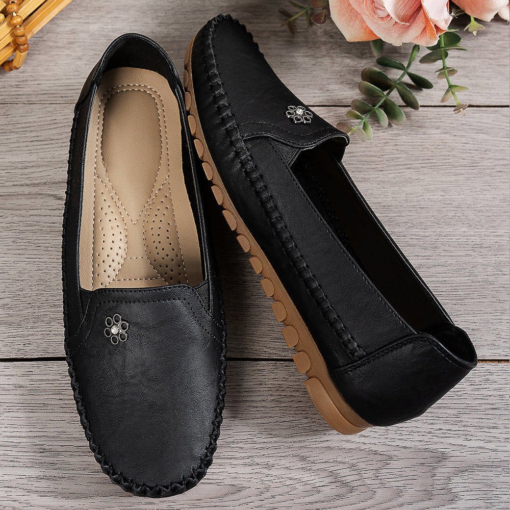 Women's Orthopedic Leather Shoes – Lightweight, Breathable, Anti-Slip