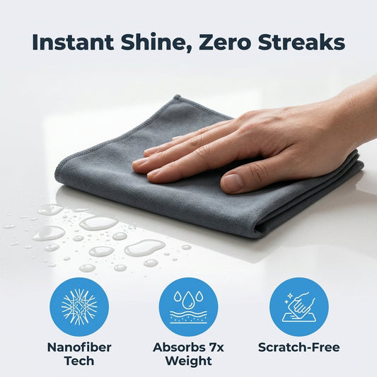 Savy MagicSwipe™ Microfiber Glass Cleaning Cloth