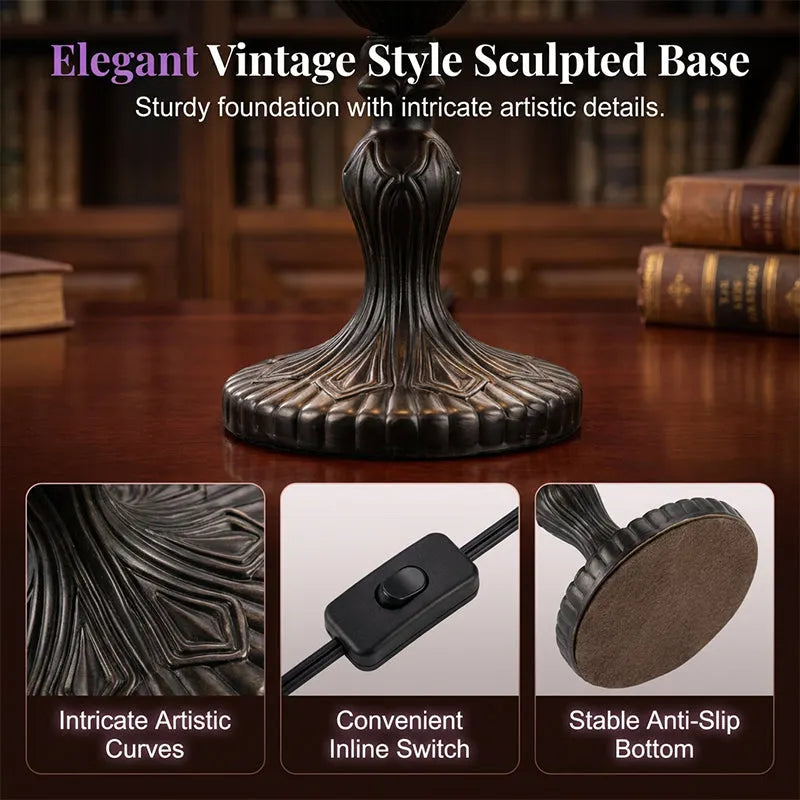 Enchanting Ambiance Stained Glass Witch Lamp