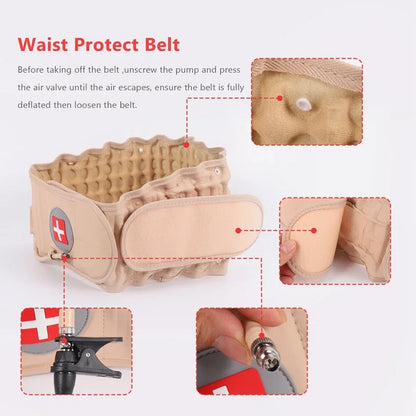 Inflatable Decompression Belt with Electric Pump for Back Pain Relief