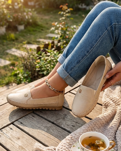 Women's Orthopedic Leather Shoes – Lightweight, Breathable, Anti-Slip