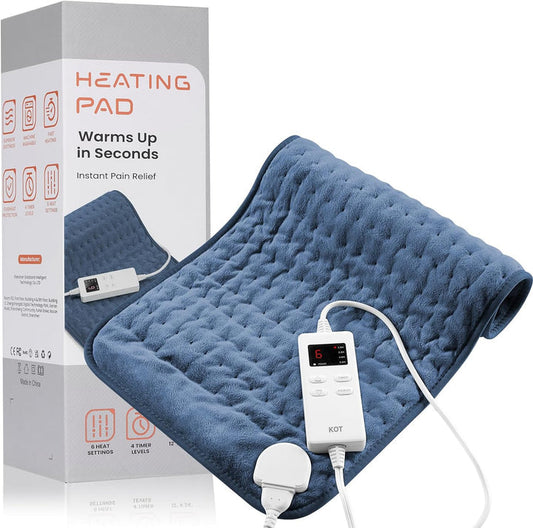 Heating Pad with Six Temperature Settings and Auto Shutoff Timer, 24in
