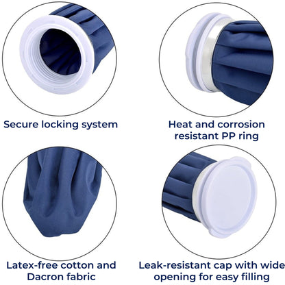 Reusable Hot and Cold Therapy Pack with Insulated Layer and Leak Proof Seal