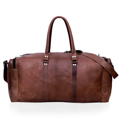 Sherry Leather Duffel Bag for Men, Genuine Leather Travel Bag