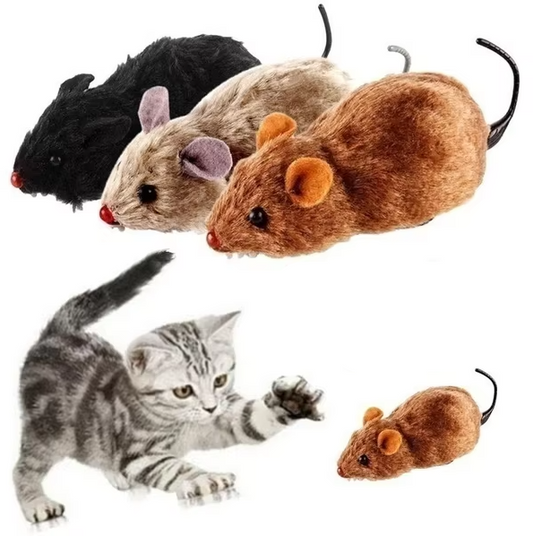 Battery-Operated Cat Mouse with Automatic Movement and Random Direction Changes