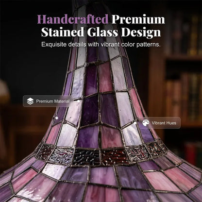 Enchanting Ambiance Stained Glass Witch Lamp