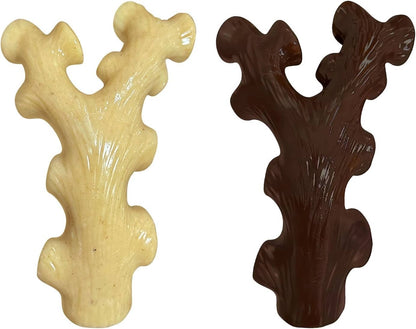 Nylon Chew Toys with Bacon and Maple Scents and Textured Grooves for Medium to Large Dogs