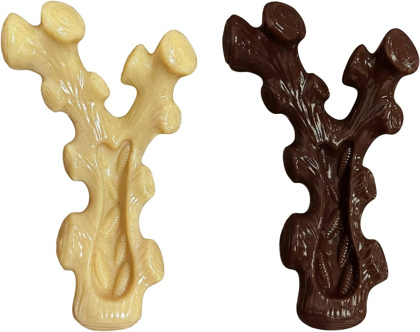 Nylon Chew Toys with Bacon and Maple Scents and Textured Grooves for Medium to Large Dogs