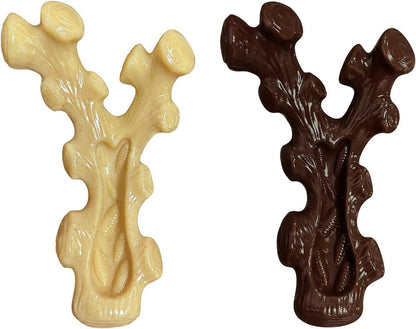 Nylon Chew Toys with Bacon and Maple Scents and Textured Grooves for Medium to Large Dogs