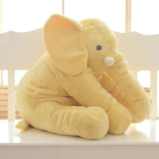 Plush Elephant Pillow with Huggable Shape for Babies and Toddlers