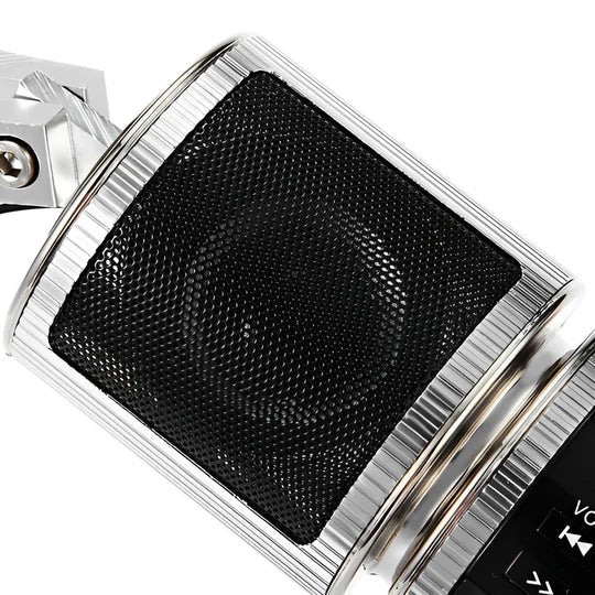Handlebar Speaker System with Wireless Streaming and FM Radio for Motorcycles